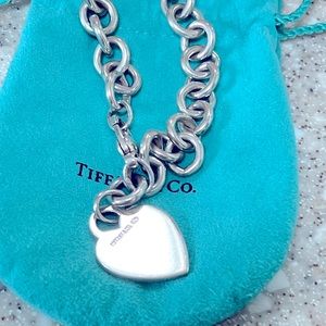 Tiffany and Co. heart tag link bracelet